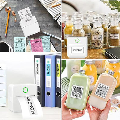 Mini Portable Bluetooth Printer For Photos Text Diaries Labels New Model Small Size Lightweight Mobile Office Equipment