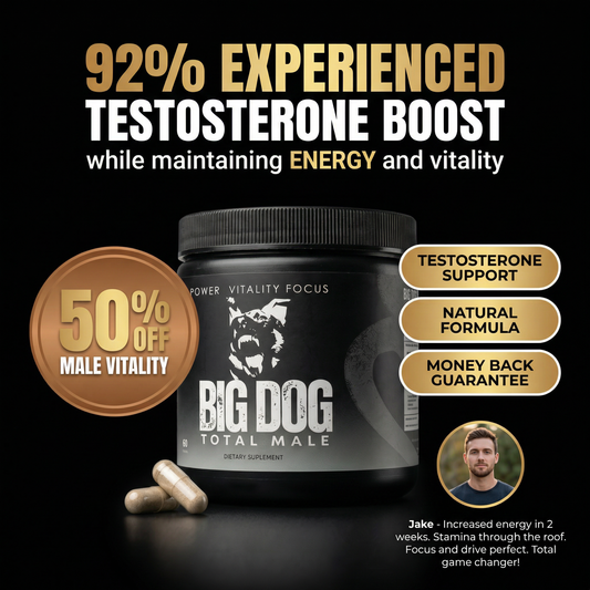 BIG DOG TOTAL MALE PILLS  - ADVANCED HEALTH SUPPORT FORMULA FOR MEN