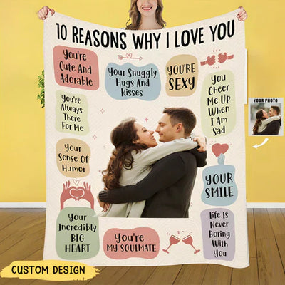 INNOVEX™   - 10 REASONS I ADORE MY PERSONALIZED PHOTO BLANKET